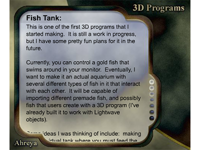 Example of opening a game category