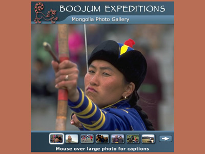 Example of their custom photo gallery