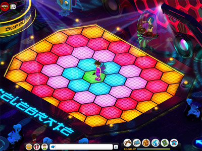 Example of avatar dancing on dance floor