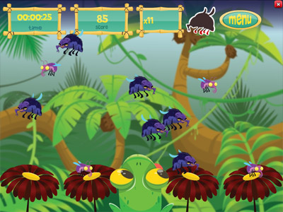 Example of one of the agility minigames