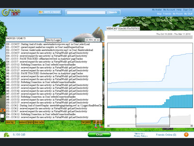 Example of the developer control panel