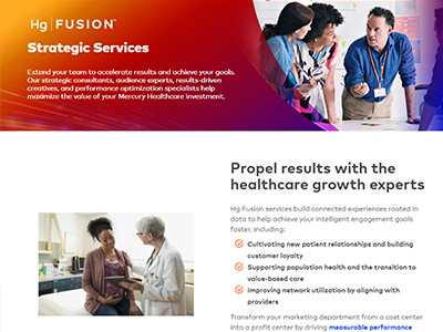 Example of Mercury Healthcare webpage