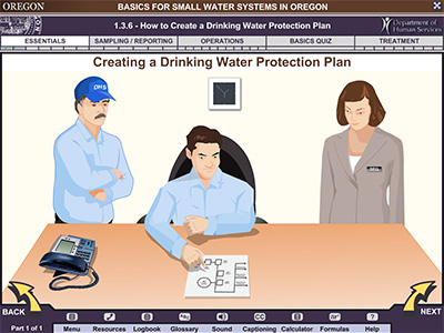 Example of main interface
