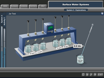 Example of interactive training modules